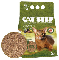 Наполнитель Cat Step Olive Original растительный комкующийся
